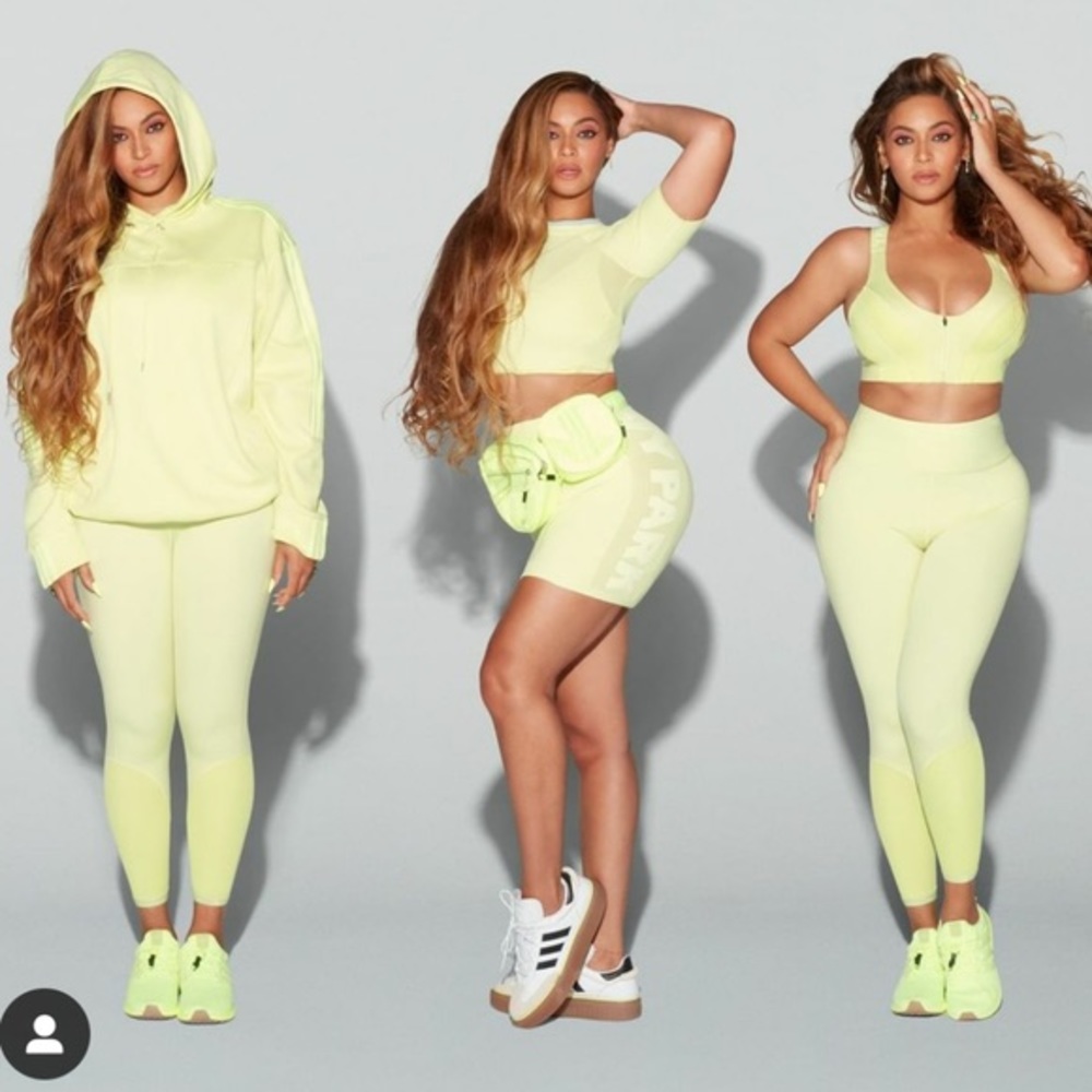 Adidas Ivy Park Drip 2 leggings in canary